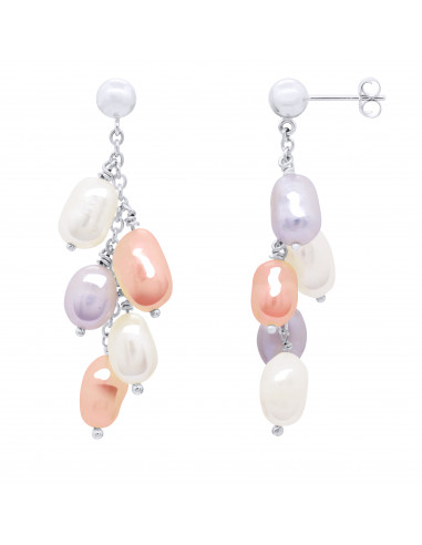 Boucles d'Oreilles Perles de Culture - Argent - Roxane