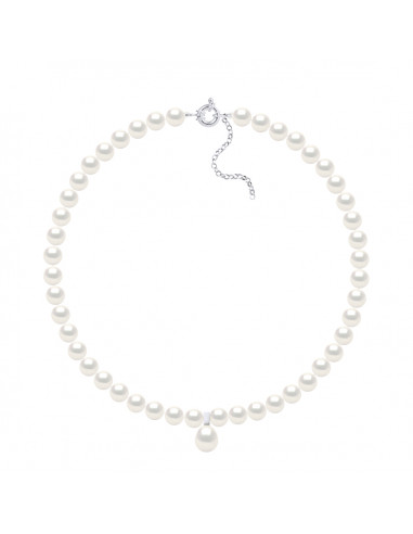 Collier Rang Perle de Culture - Argent - Julia